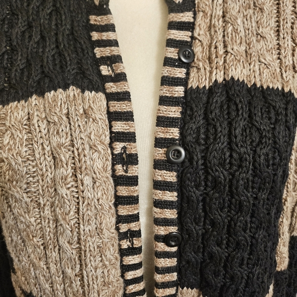 Euc Paul Harris Design block style design cardigan (Z26) - Picture 2 of 5